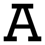 A de Anáhuac en color negro