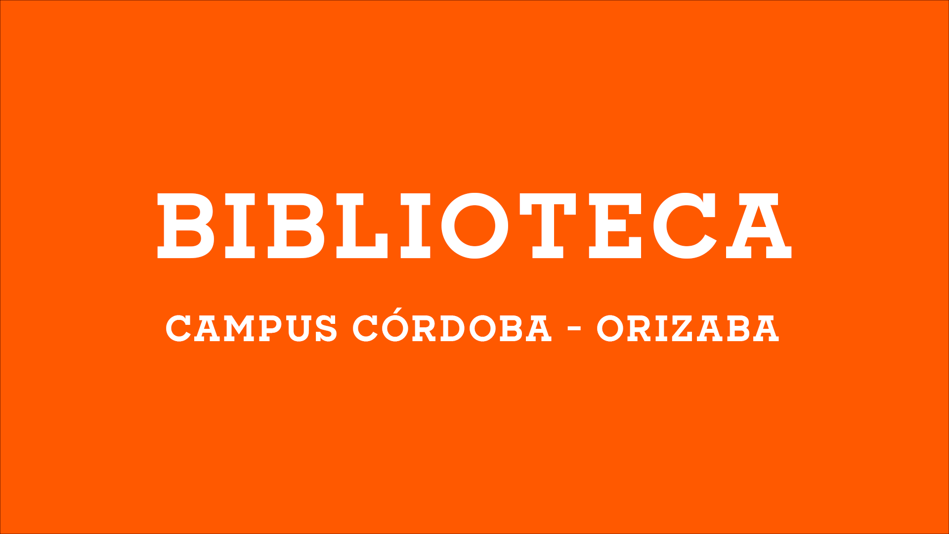 BIBLIOTECA CORDOBA