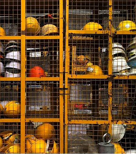 Cascos de seguridad.