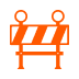 Icon road sign