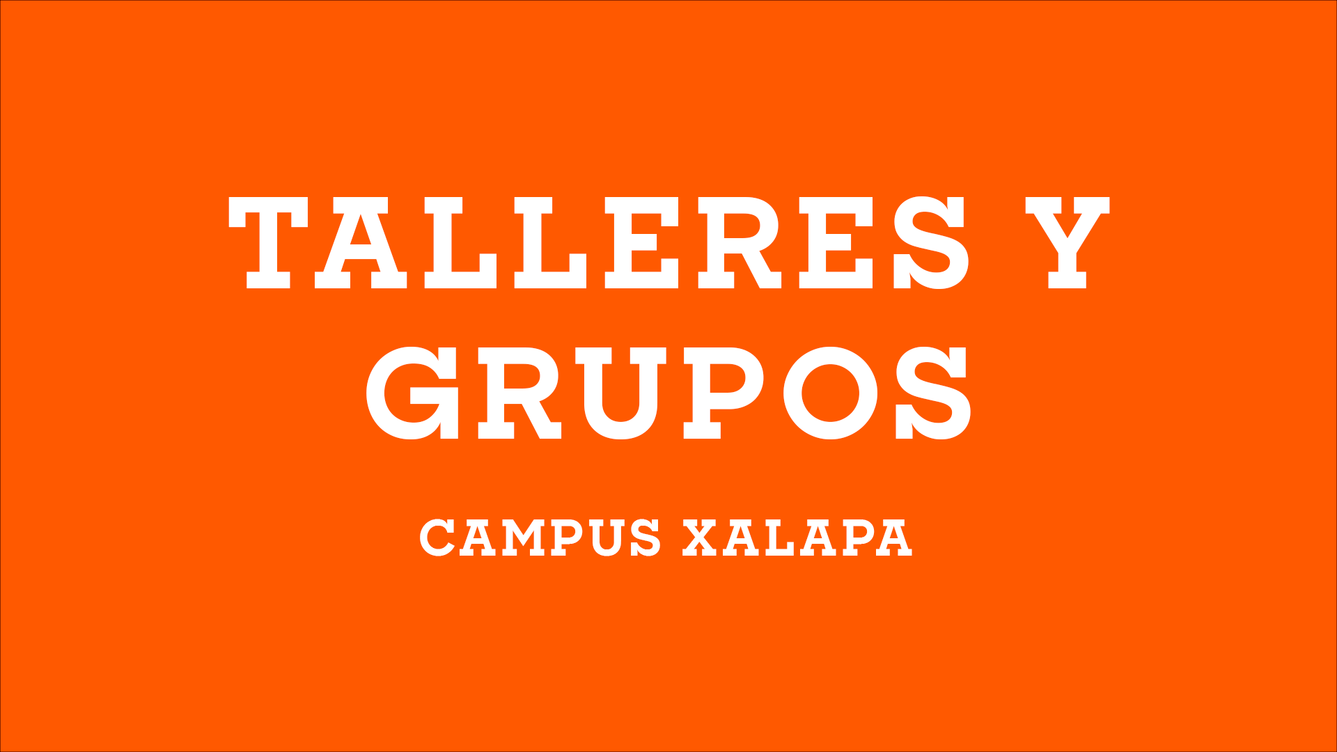 TALLERES Y GRUPOS XALAPA